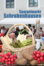 Spargelmarkt im Museumsviertel Schrobenhausen am 09.05.2009 (Foto: MartiN Schmitz)